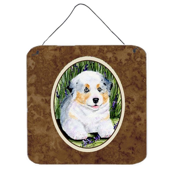 Micasa Australian Shepherd Aluminium Metal Wall Or Door Hanging Prints 6 x 6 In. MI238057